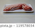スーパーで買った豚バラ肉 119578034