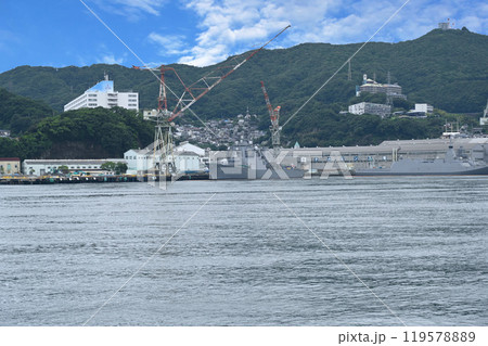 長崎港　三菱重工業長崎造船所立神工場　護衛艦　長崎市 119578889