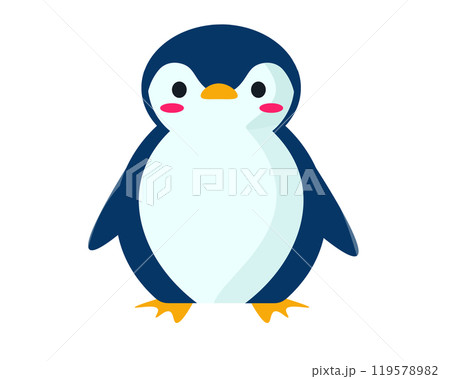 可愛いペンギン。ベクターイラスト	 119578982