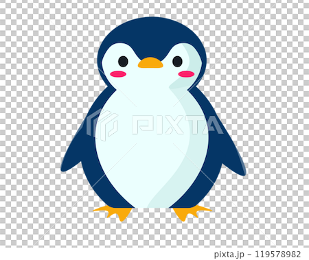 可愛いペンギン。ベクターイラスト	 119578982