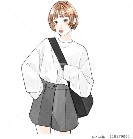 ボーイッシュな女性 ボーイッシュな女性 119579093