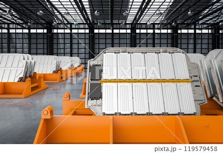 Batch of electric vehicle batteries or pallet of lithium-ion battery cell modules Batch of electric vehicle batteries or pallet of lithium-ion battery cell modules 119579458