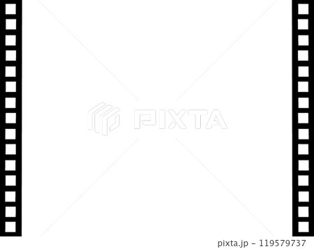 シンプルな映画のフィルムのフレーム 119579737