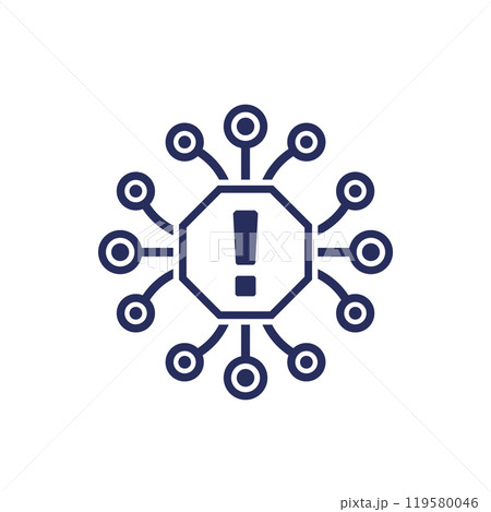 system warning or error icon system warning or error icon 119580046