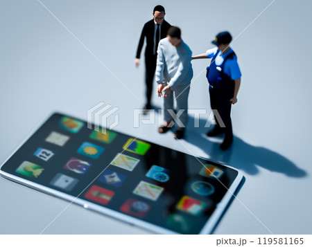 スマホを使った犯罪の逮捕 119581165