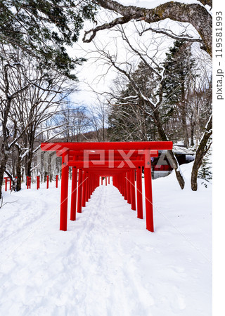 冬の天命稲荷神社 長野県長野市戸隠 冬の天命稲荷神社 長野県長野市戸隠 119581993