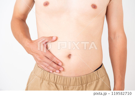 中年男性のぽっこりお腹 中年男性のぽっこりお腹 119582710