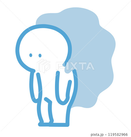 肩に重くのしかかる気持ちのイラスト素材 [119582966] - PIXTA