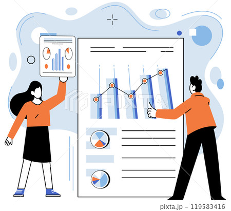 Creation of new business with innovative high-tech science-intensive idea. Products or services is associated with use of latest scientific knowledge and technologies. Tech savvy business concept 119583416