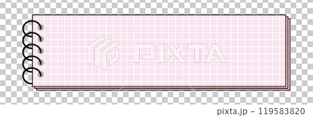 Simple memo paper frame illustration 119583820