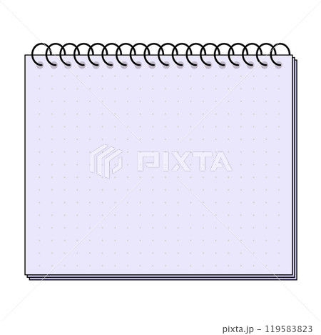 シンプルなメモ用紙のフレームイラスト シンプルなメモ用紙のフレームイラスト 119583823