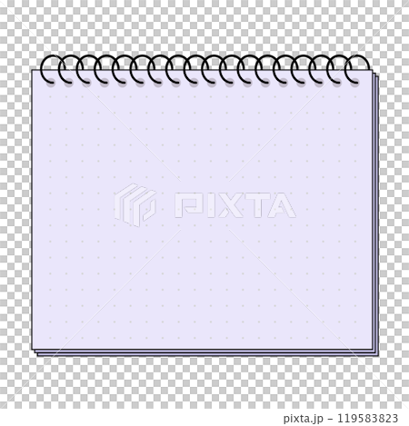 シンプルなメモ用紙のフレームイラスト シンプルなメモ用紙のフレームイラスト 119583823