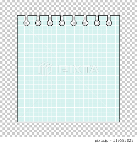 Simple memo paper frame illustration 119583825
