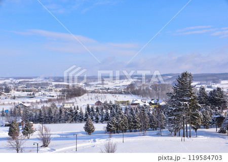 雪景色　上富良野町 119584703