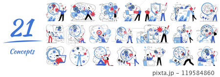 Thinking vector illustration. In realm contemplation, ideas sprout like flowers, watered by rain intelligent thinking Brainstorming is forge where raw materials ideas are shaped by hammer thoughtful Thinking vector illustration. In realm contemplation, ideas sprout like flowers, watered by rain intelligent thinking Brainstorming is forge where raw materials ideas are shaped by hammer thoughtful 119584860