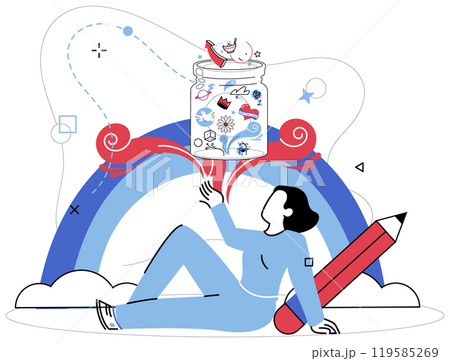 Thinking vector illustration. Imagination blossoms when thoughtful pondering meets canvas strategic solutions Thoughtful analysis is bridge connecting realms information and intelligent Thinking vector illustration. Imagination blossoms when thoughtful pondering meets canvas strategic solutions Thoughtful analysis is bridge connecting realms information and intelligent 119585269