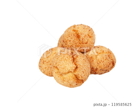 Coconut cookies organic isolated on the white background Coconut cookies organic isolated on the white background 119585625