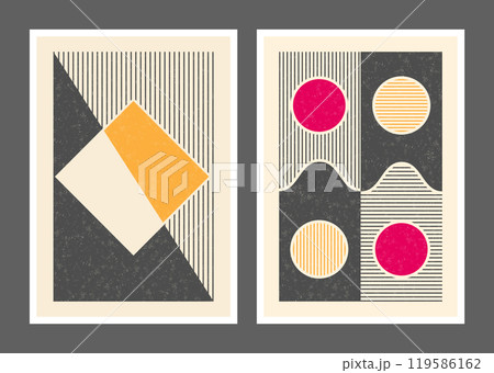 Abstract art. Poster design with arbitrary abstract shapes. An idea for paintings, wall art and interior, cover, banner and creative design Abstract art. Poster design with arbitrary abstract shapes. An idea for paintings, wall art and interior, cover, banner and creative design 119586162