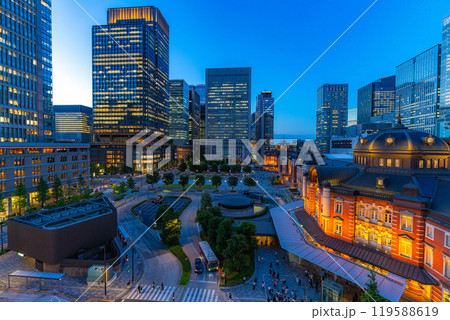 【マジックアワー】東京駅周辺のマジックアワーの風景【東京都】 119588619