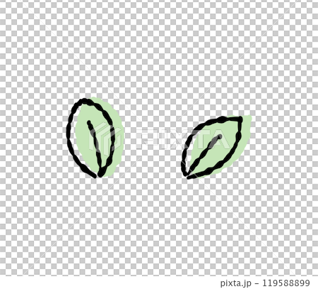 Hand-drawn leaf illustration vector Hand-drawn leaf illustration vector 119588899