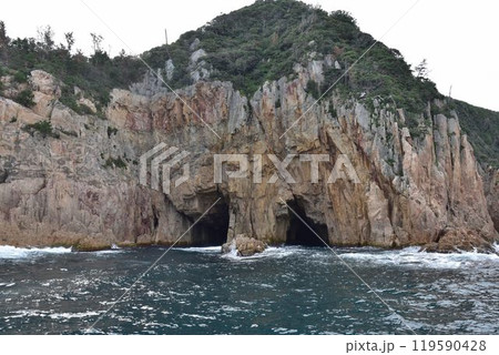 海上アルプス　北長門海岸国定公園、国の名勝及び天然記念物指定の青海島 119590428