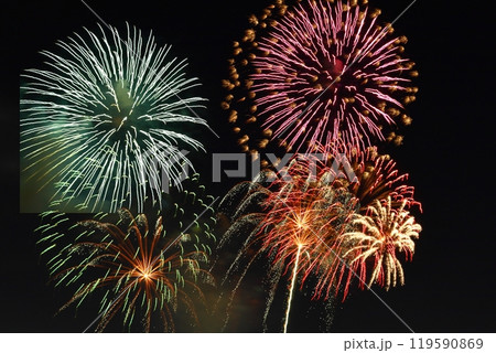 夏の夜空を染める 119590869