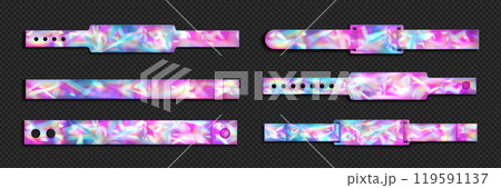 Hologram concert bracelet. Wristband event ticket 119591137