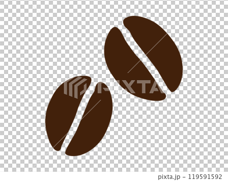 コーヒー豆(珈琲豆のアイコン) コーヒー豆(珈琲豆のアイコン) 119591592