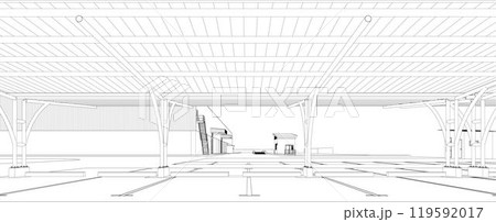 3D illustration of industrial project 119592017