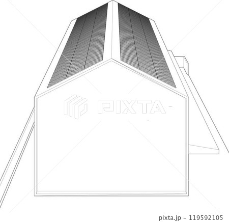 3D illustration of industrial project 119592105
