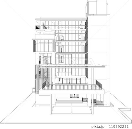 3D illustration of industrial project 119592231