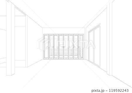 3D illustration of industrial project 119592243