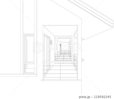 3D illustration of industrial project 119592245
