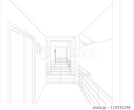 3D illustration of industrial project 119592246
