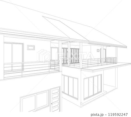3D illustration of industrial project 119592247