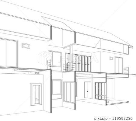 3D illustration of industrial project 119592250