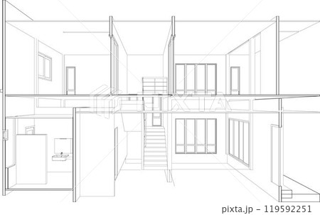 3D illustration of industrial project 119592251