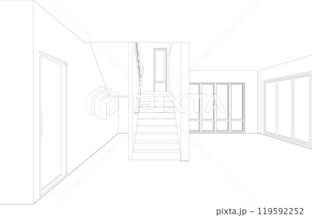 3D illustration of industrial project 119592252