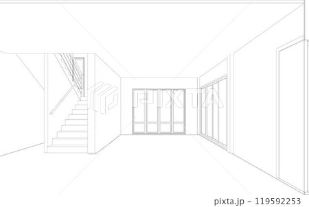 3D illustration of industrial project 119592253