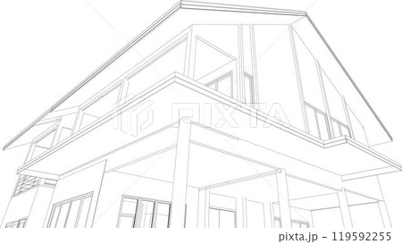 3D illustration of industrial project 119592255
