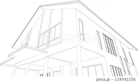 3D illustration of industrial project 119592256
