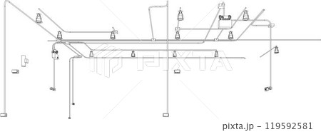 3D illustration of building project 119592581
