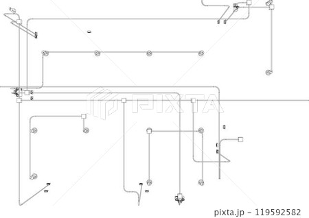 3D illustration of building project 119592582