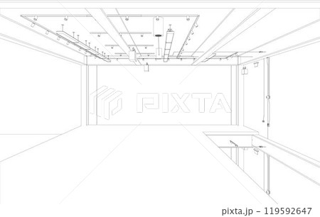 3D illustration of building project 119592647