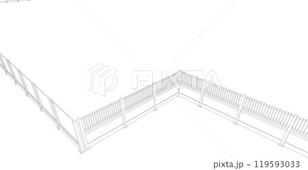 3D illustration of building project 119593033