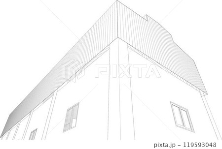 3D illustration of building project 3D illustration of building project 119593048