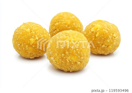 Laddu food isolated on a white background. 119593496