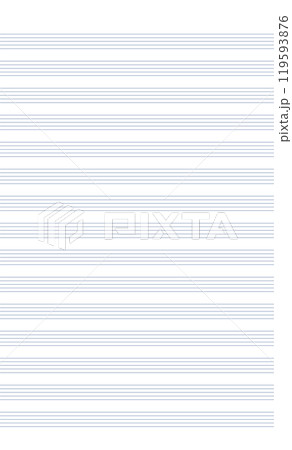Graph paper. Printable grid paper with stave on a white background. A blank music sheet paper with staff. Geometric pattern for composition, education, school. Realistic lined paper blank size Legal 119593876