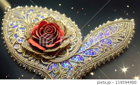 he image of a purple rose with a glowing halo effect against a blue background he image of a purple rose with a glowing halo effect against a blue background 119594980