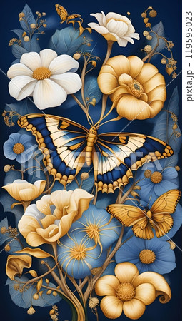 the concept of flowers and butterflies the concept of flowers and butterflies 119595023